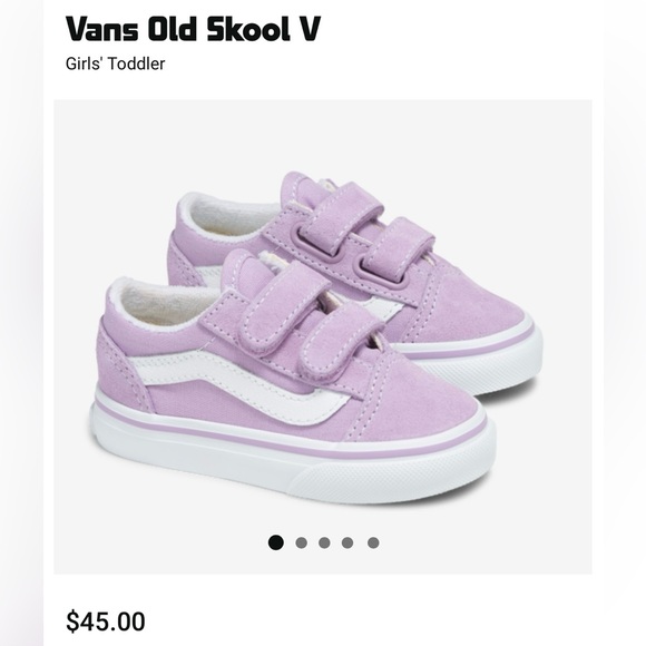 Lilac Old Skool Kids Vans👟 - Picture 4 of 10